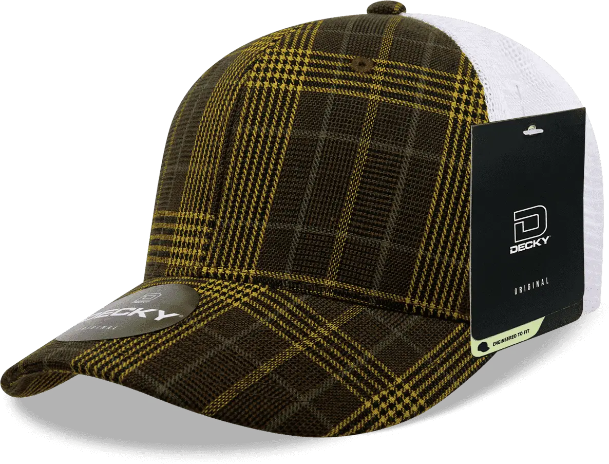 Decky 6017 M/c Plaid Cap - White 128