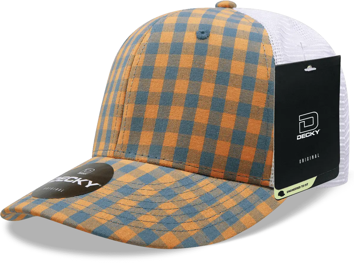 Decky 6017 M/c Plaid Cap - White 149
