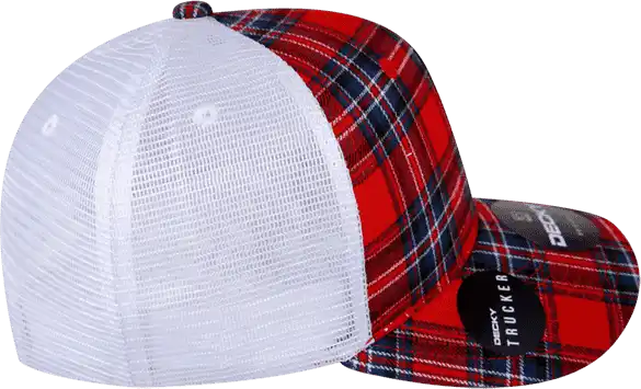 Decky 6017 M/c Plaid Cap - White 180 - one Size Fits Most