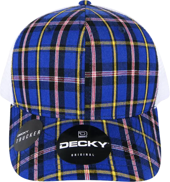Decky 6017 M/c Plaid Cap - White 190