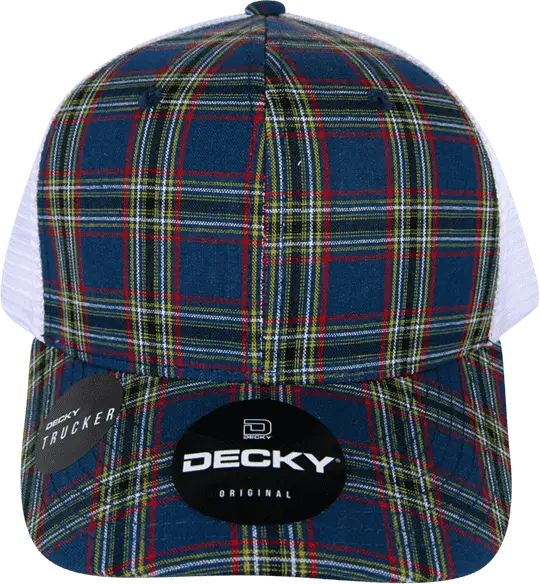 Decky 6017 M/c Plaid Cap - White 221