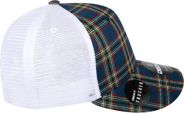 Decky 6017 M/c Plaid Cap - White 221 - one Size Fits Most