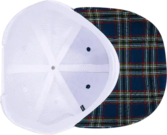 Decky 6017 M/c Plaid Cap - White 221 - one Size Fits Most