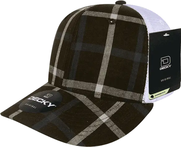 Decky 6017 M/c Plaid Cap - White 226