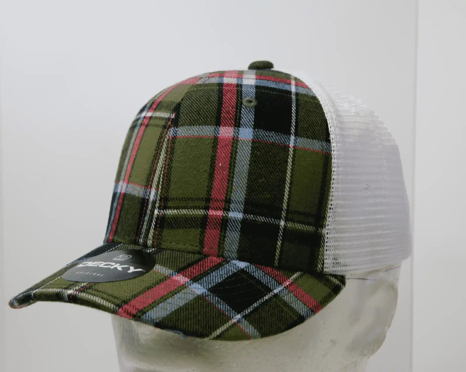 Decky 6017 M/c Plaid Cap - White 239 - one Size Fits Most