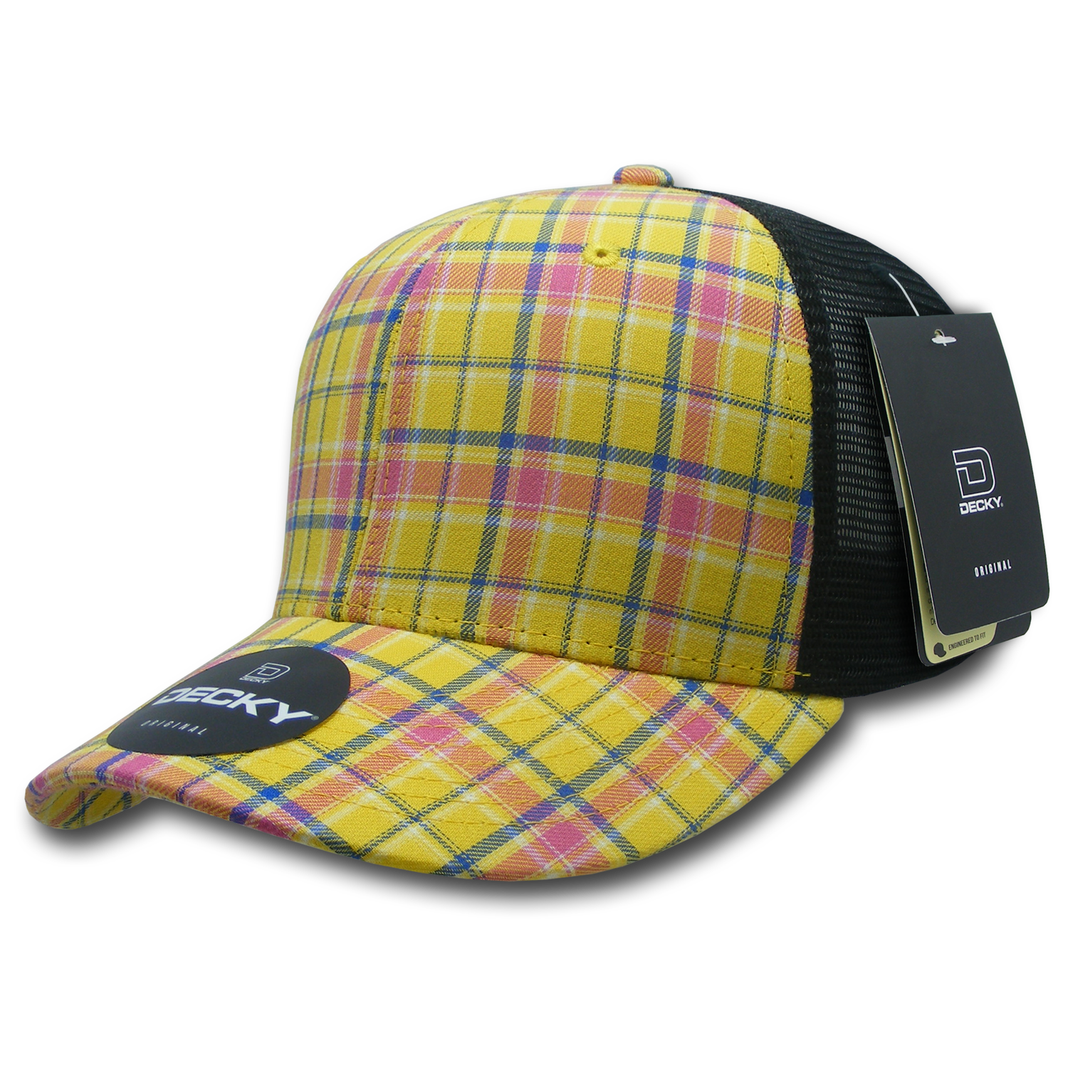Decky 6018 M/c Plaid Cap - 105 Black