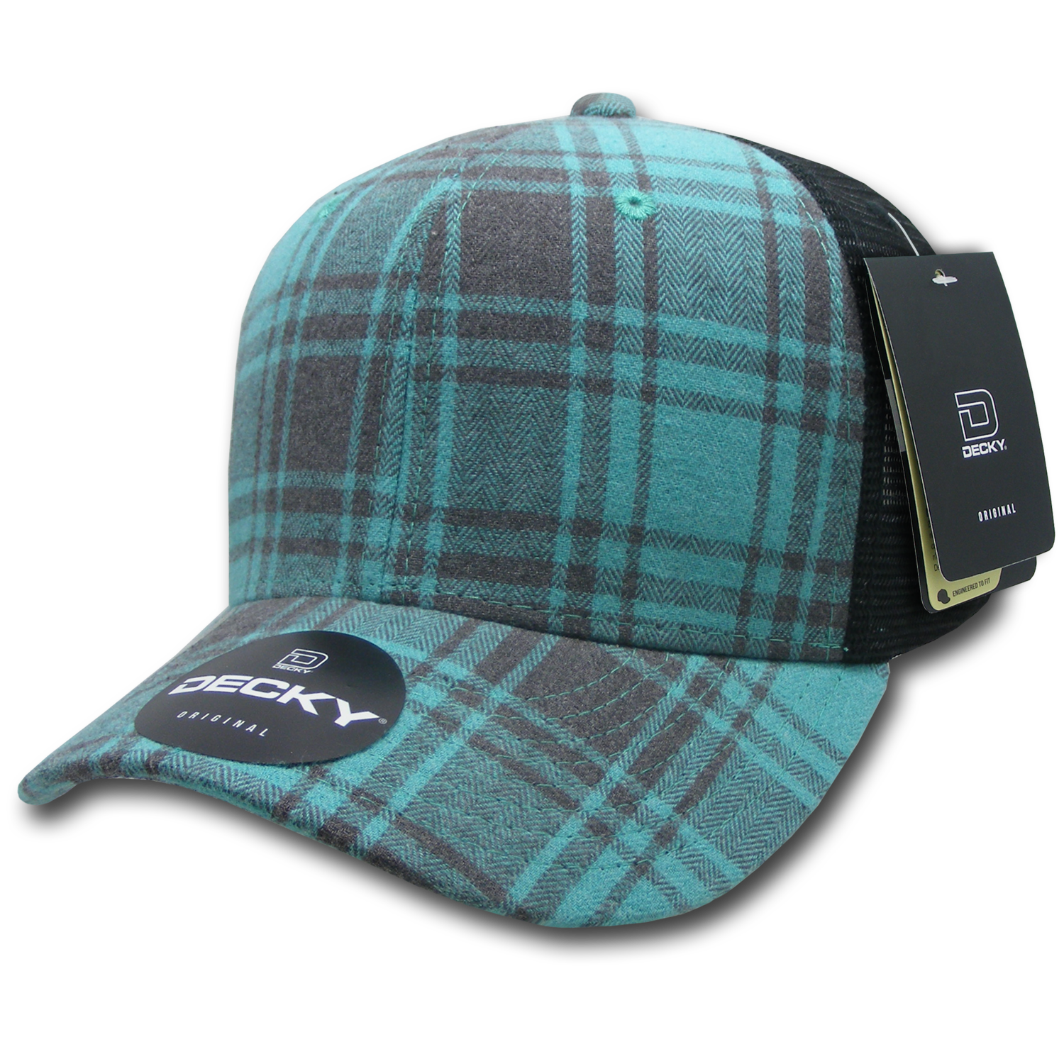 Decky 6018 M/c Plaid Cap - 110 Black