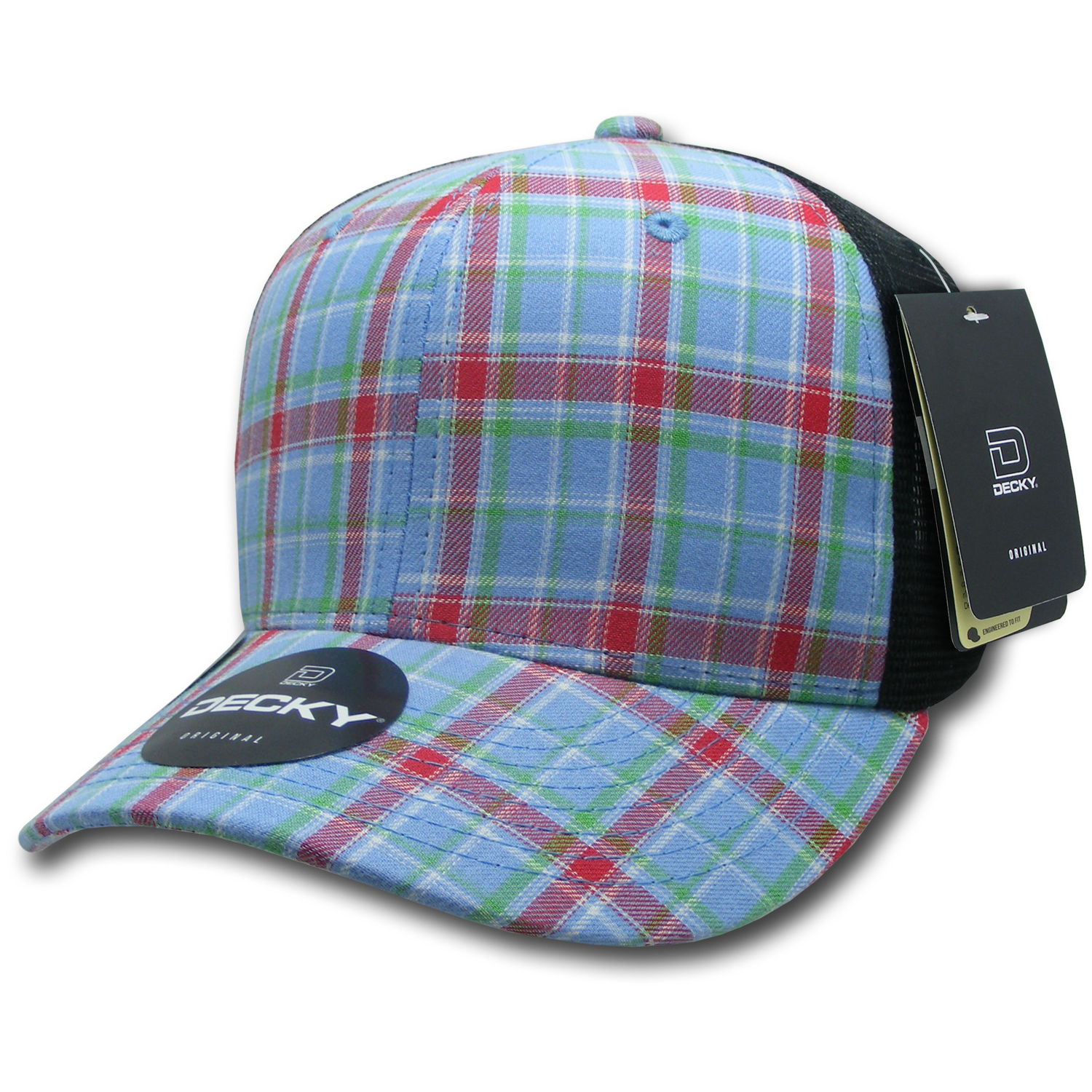 Decky 6018 M/c Plaid Cap - 113 Black