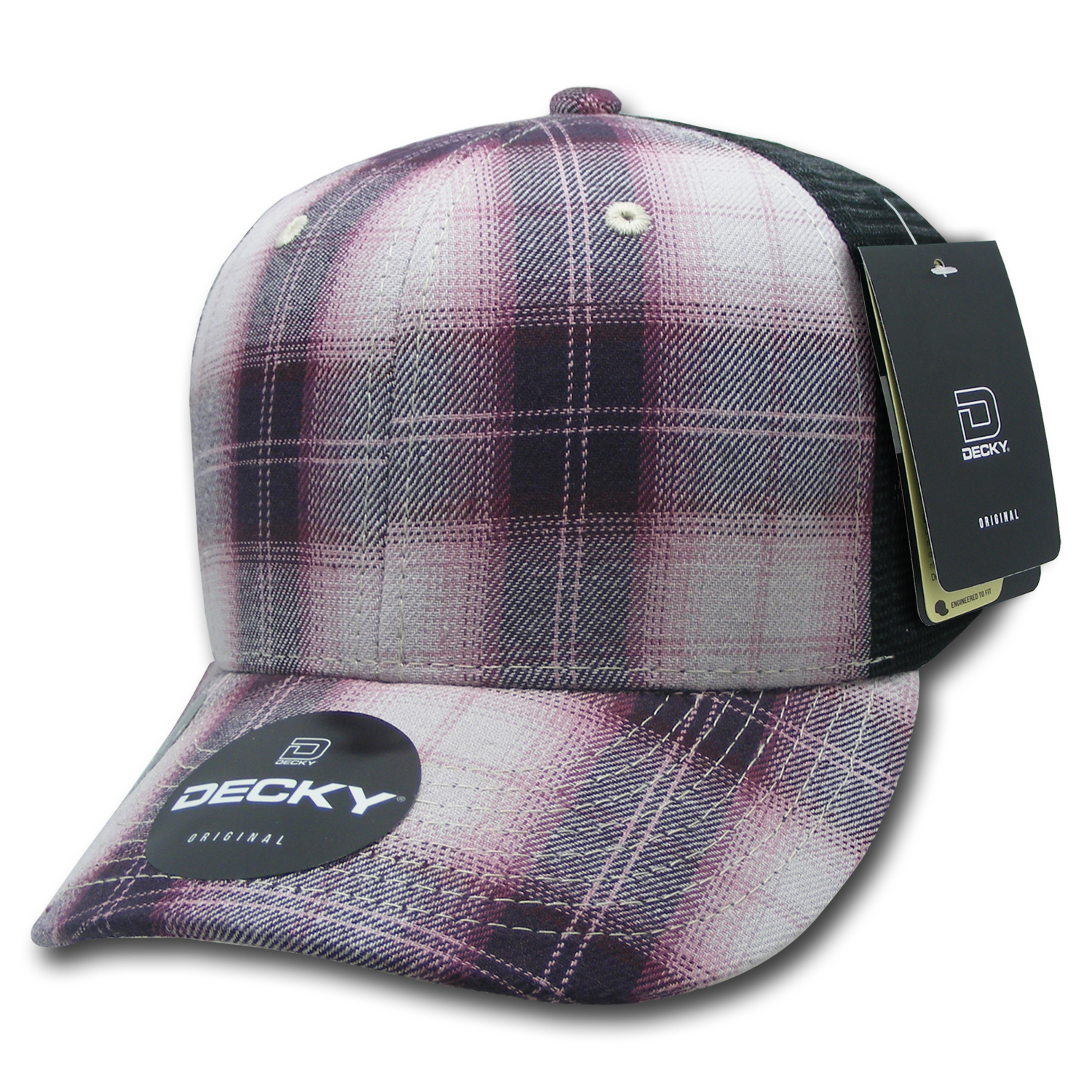 Decky 6018 M/c Plaid Cap - 118 Black