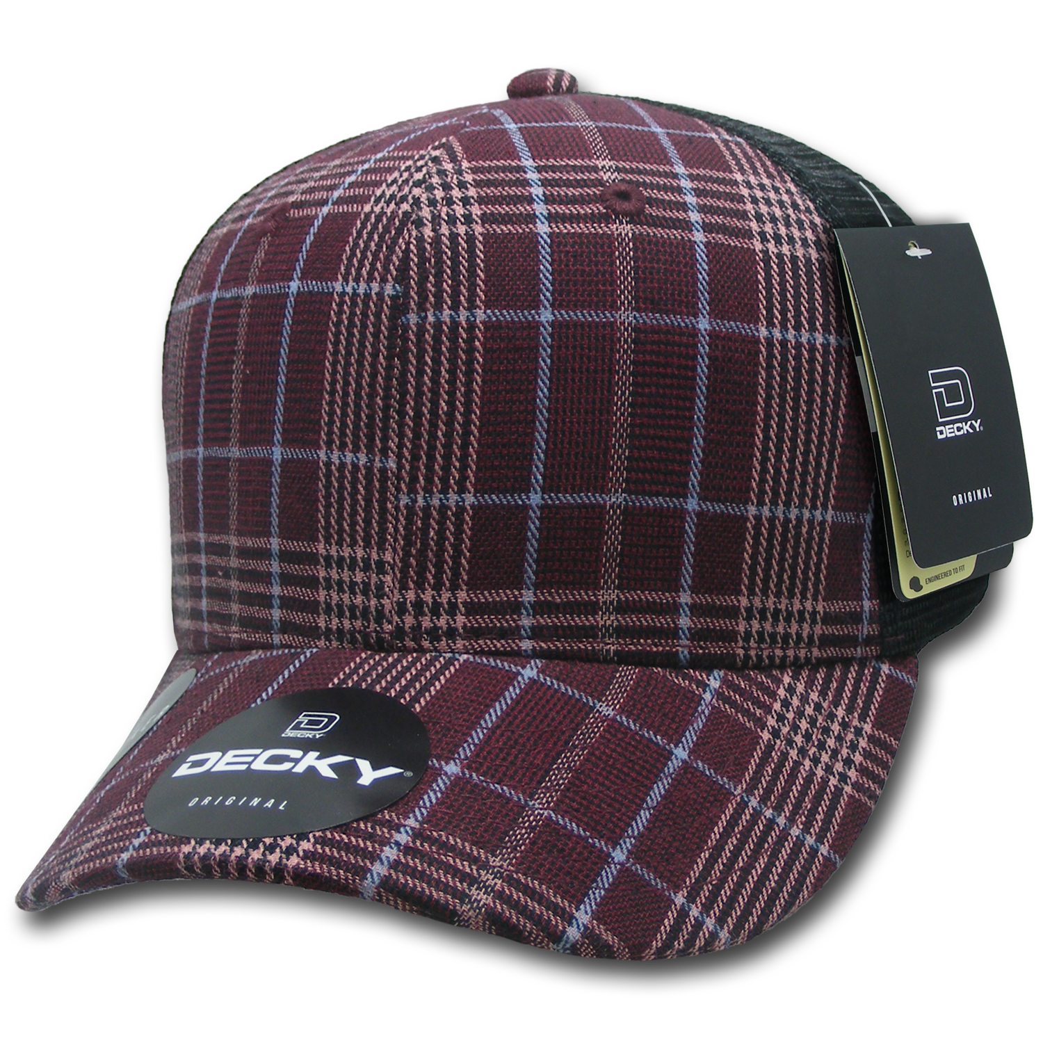 Decky 6018 M/c Plaid Cap - 125 Black