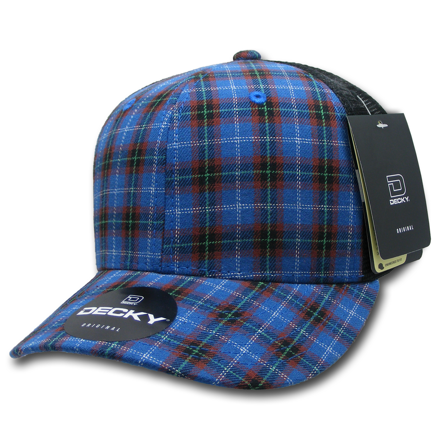 Decky 6018 M/c Plaid Cap - 152 Black