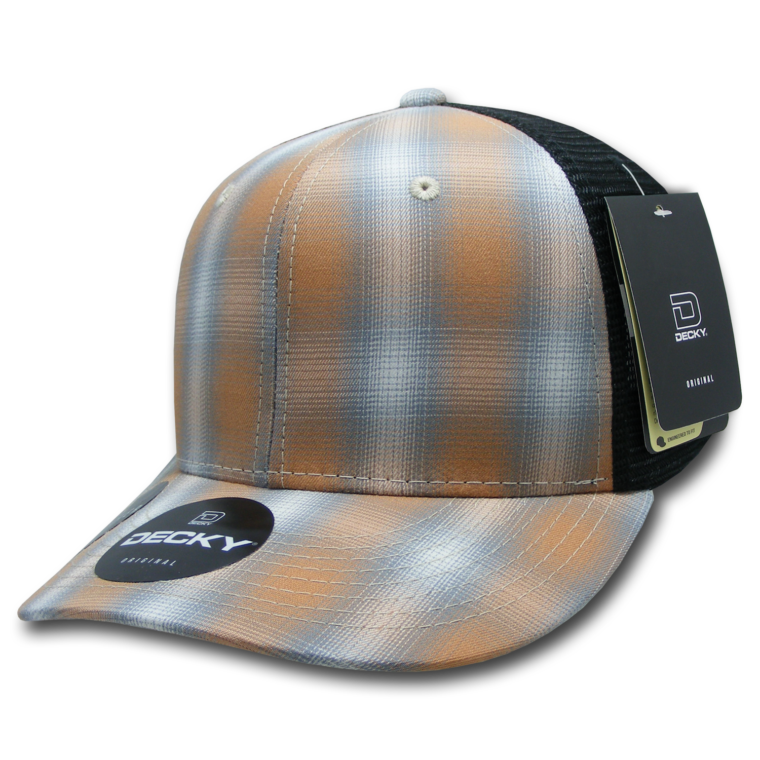 Decky 6018 M/c Plaid Cap - 171 Black