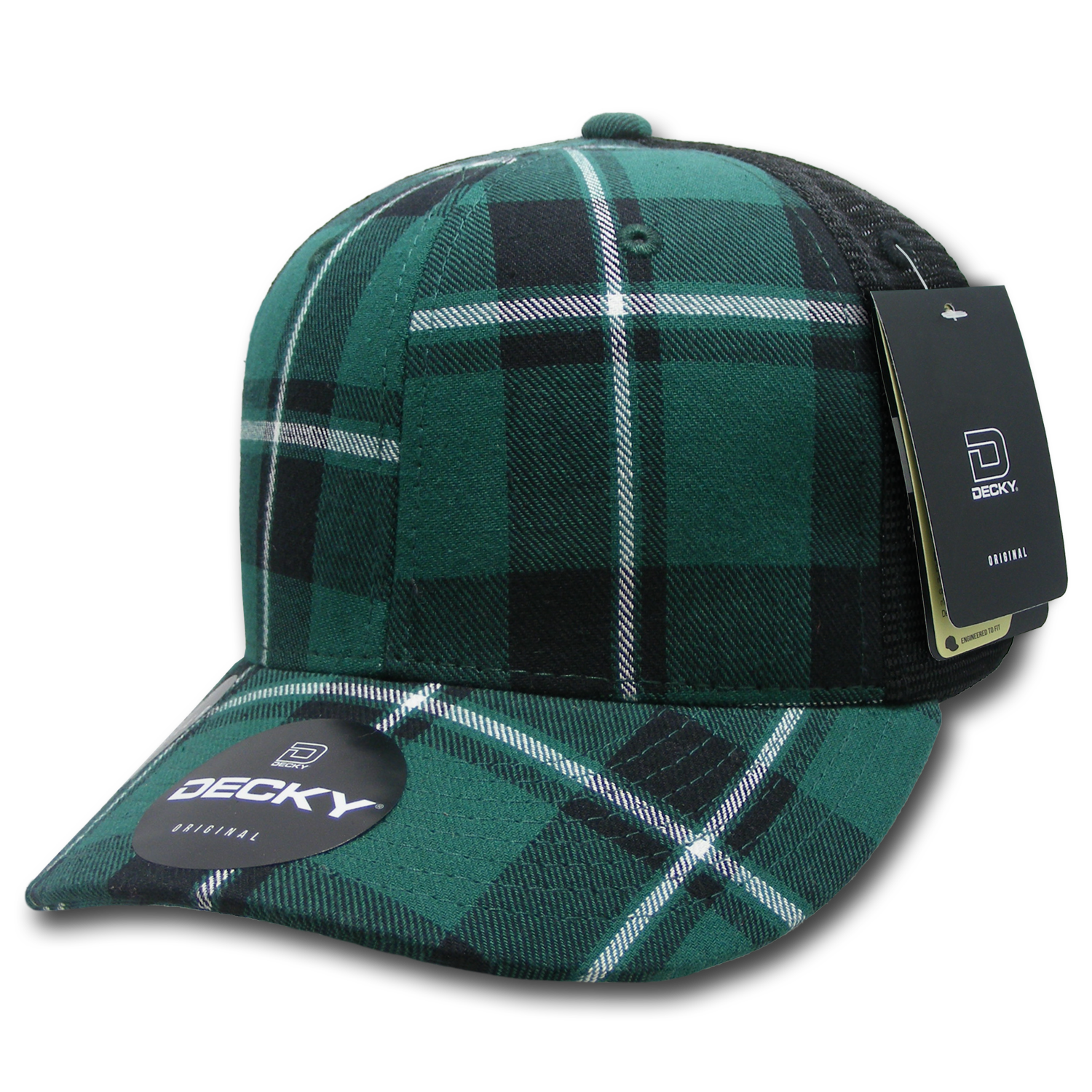 Decky 6018 M/c Plaid Cap - 179 Black