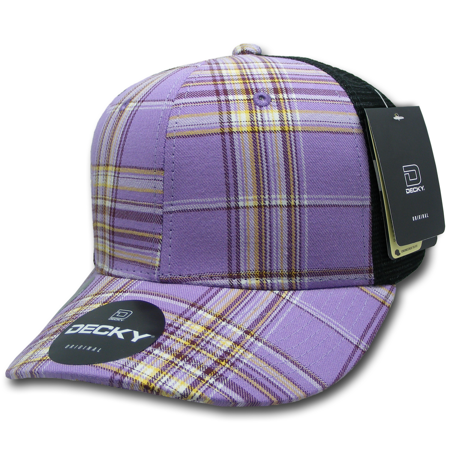 Decky 6018 M/c Plaid Cap - 187 Black