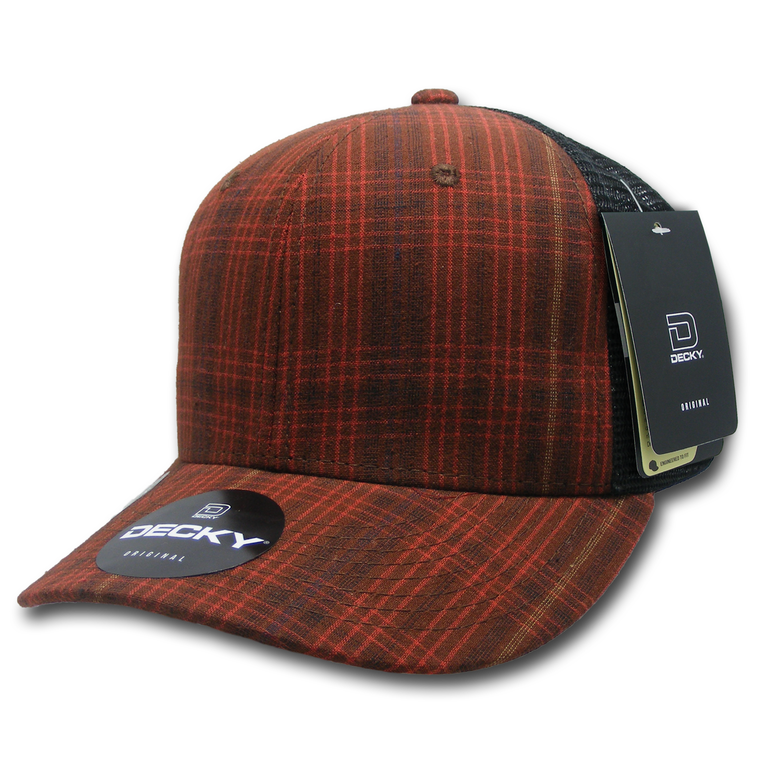 Decky 6018 M/c Plaid Cap - 206 Black