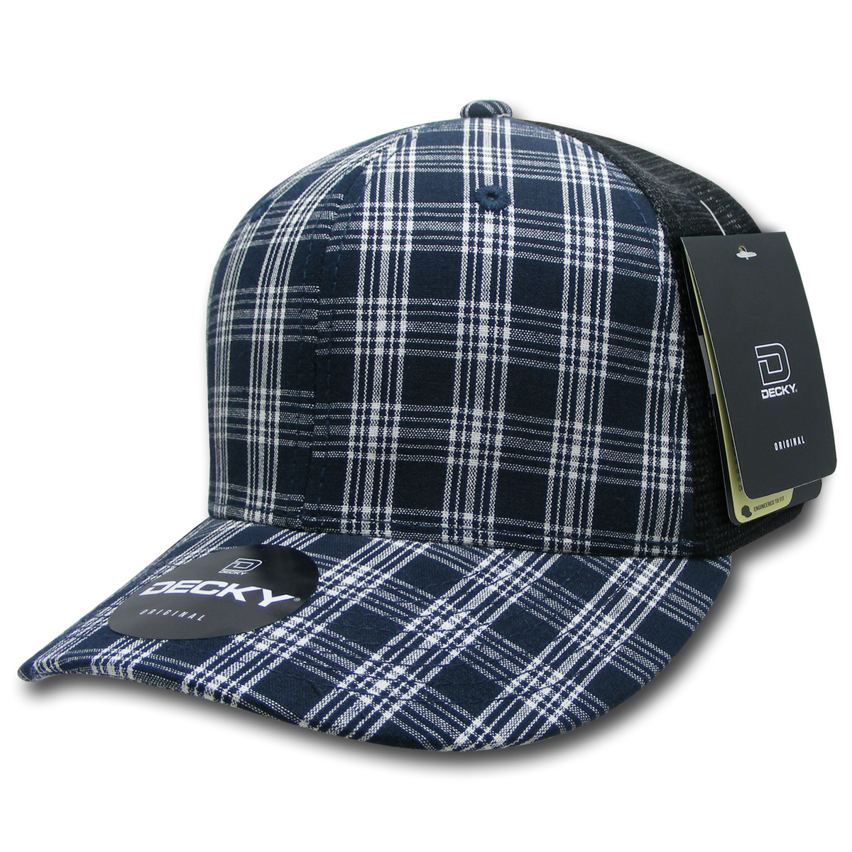 Decky 6018 M/c Plaid Cap - 217 Black