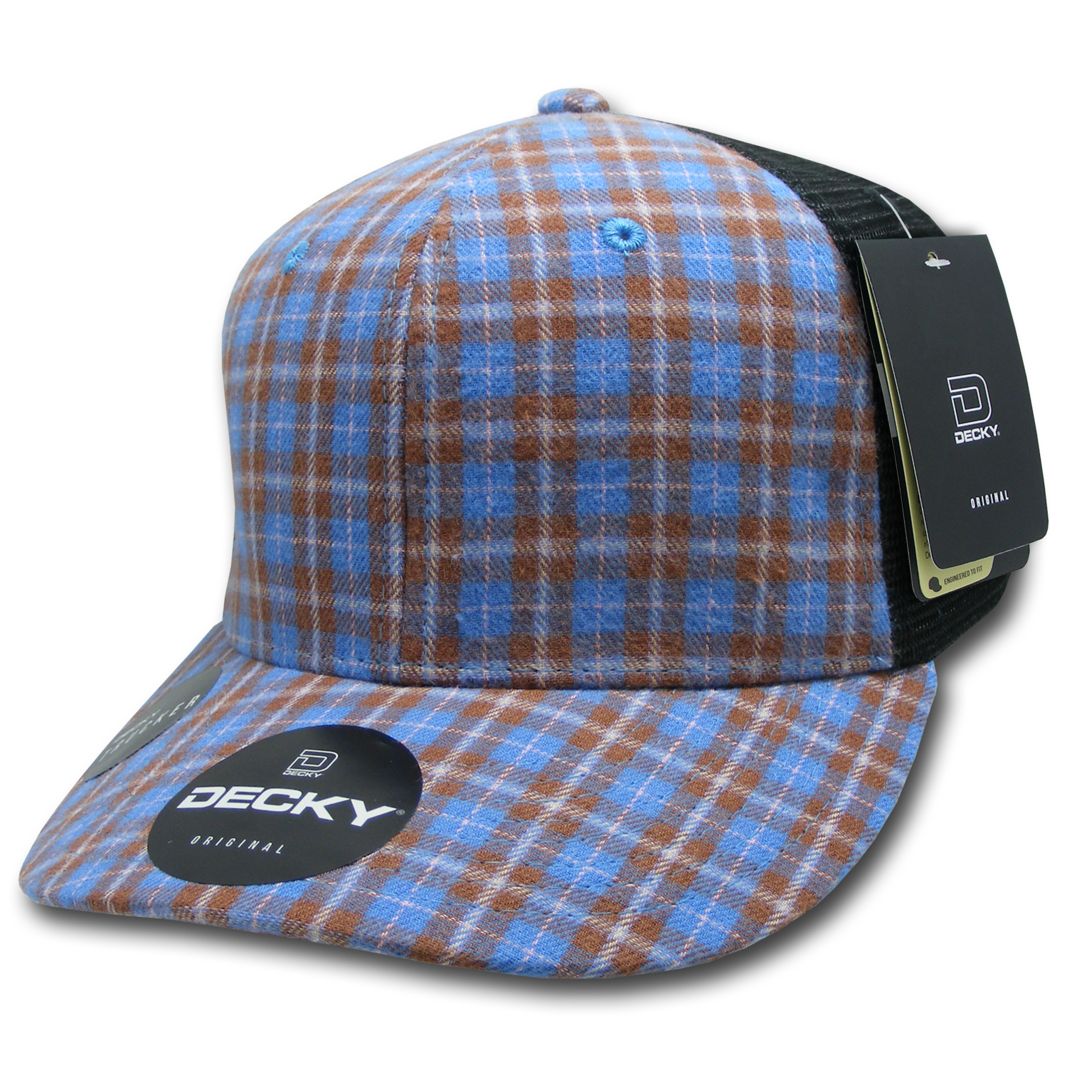 Decky 6018 M/c Plaid Cap - 231 Black