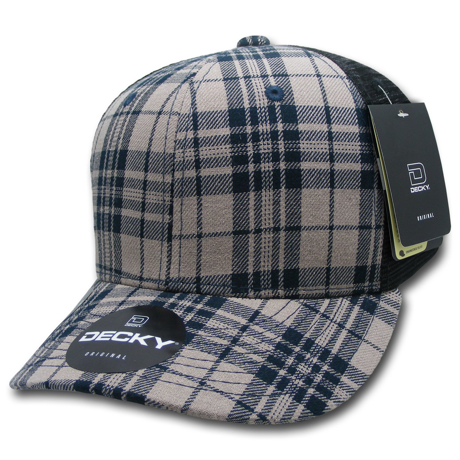 Decky 6018 M/c Plaid Cap - 240 Black
