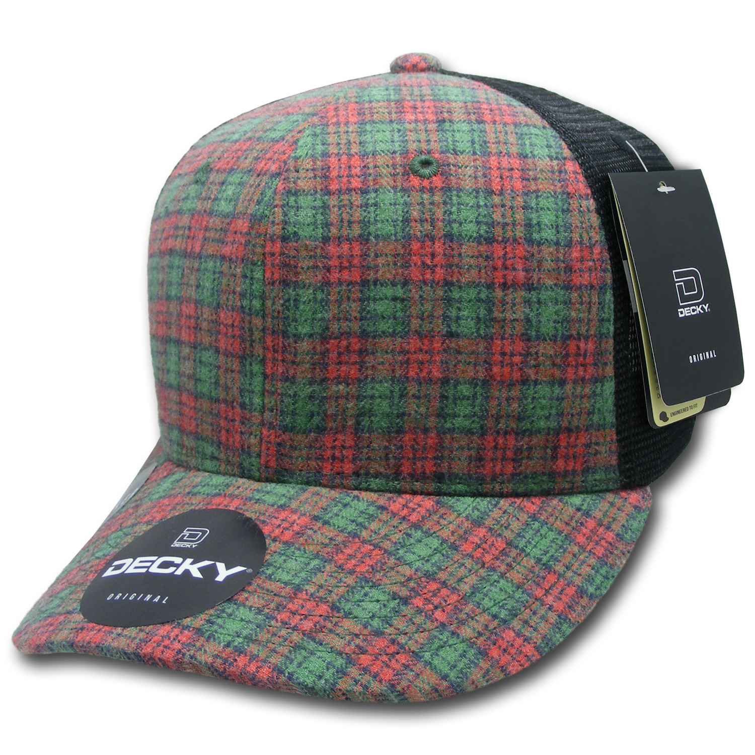 Decky 6018 M/c Plaid Cap - 244 Black