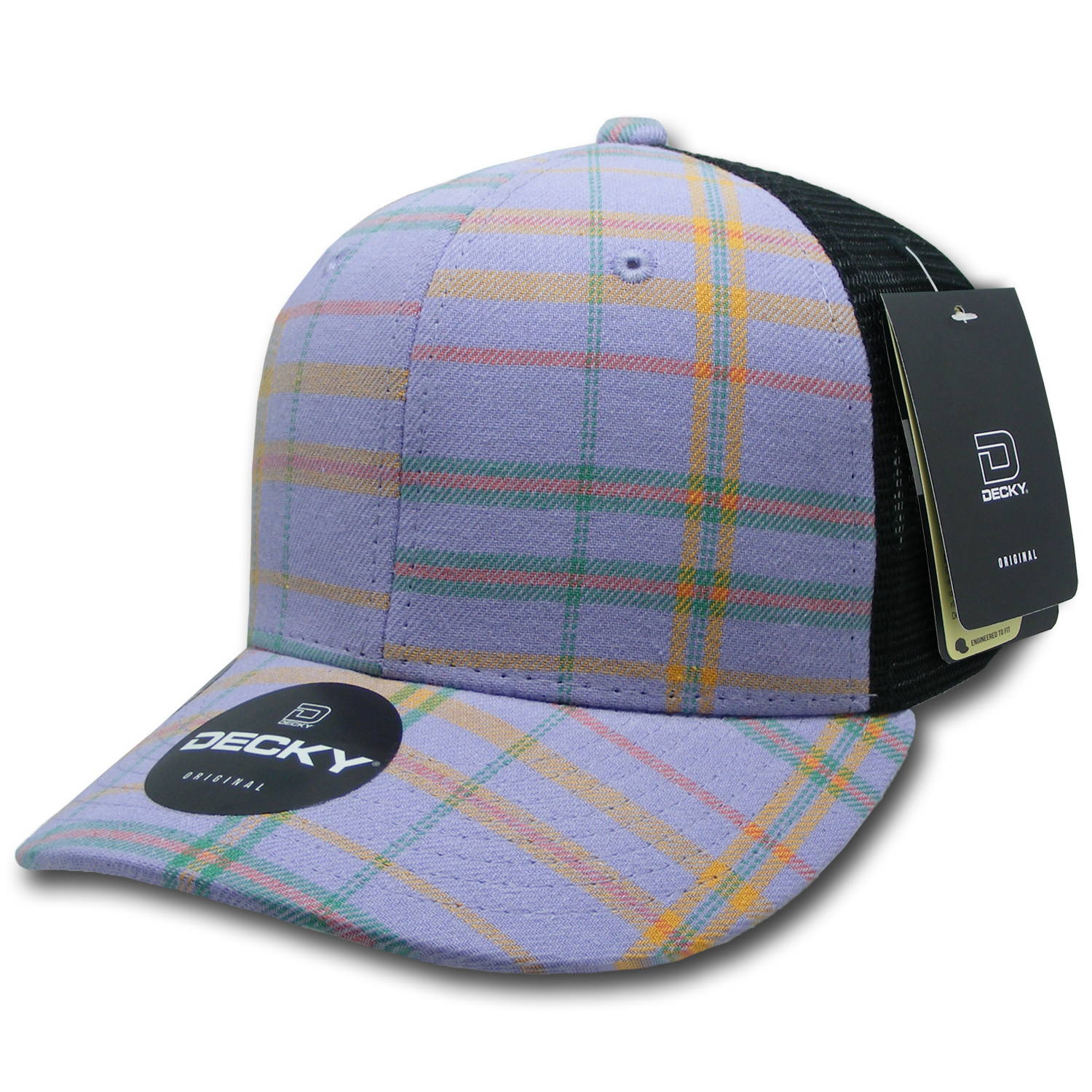 Decky 6018 M/c Plaid Cap - 245 Black
