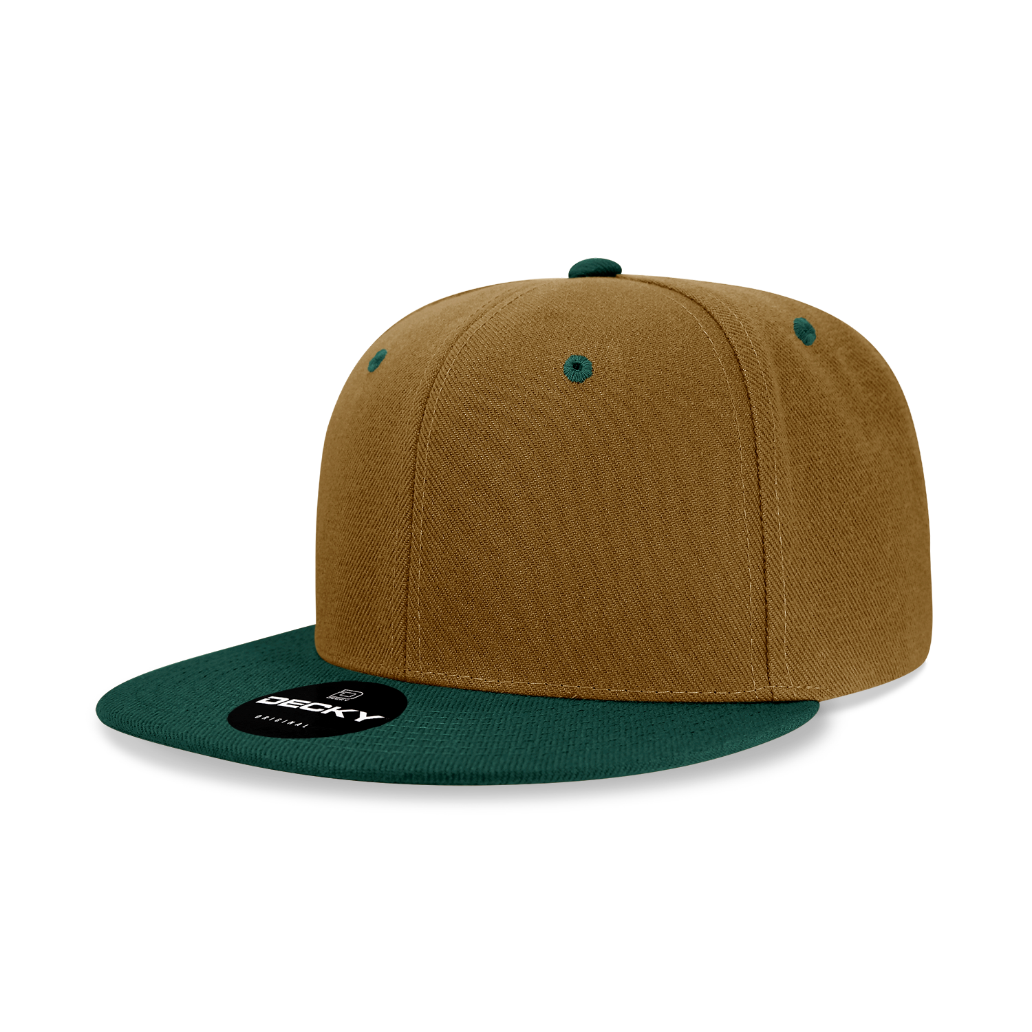 Decky 6020 High Prof 6 Panel Snapback Cap - Coyote Forest