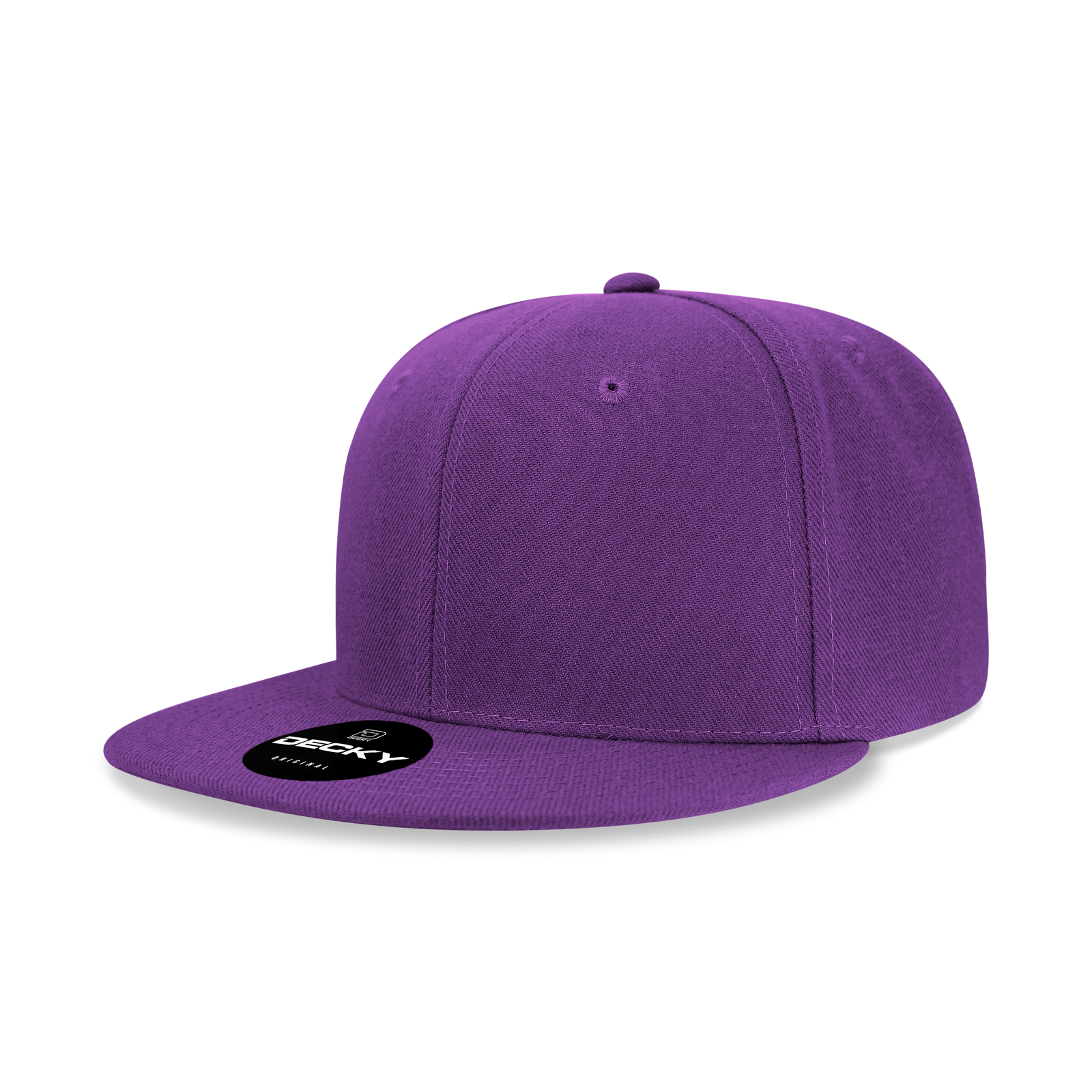 Decky 6020 High Prof 6 Panel Snapback Cap - Purple