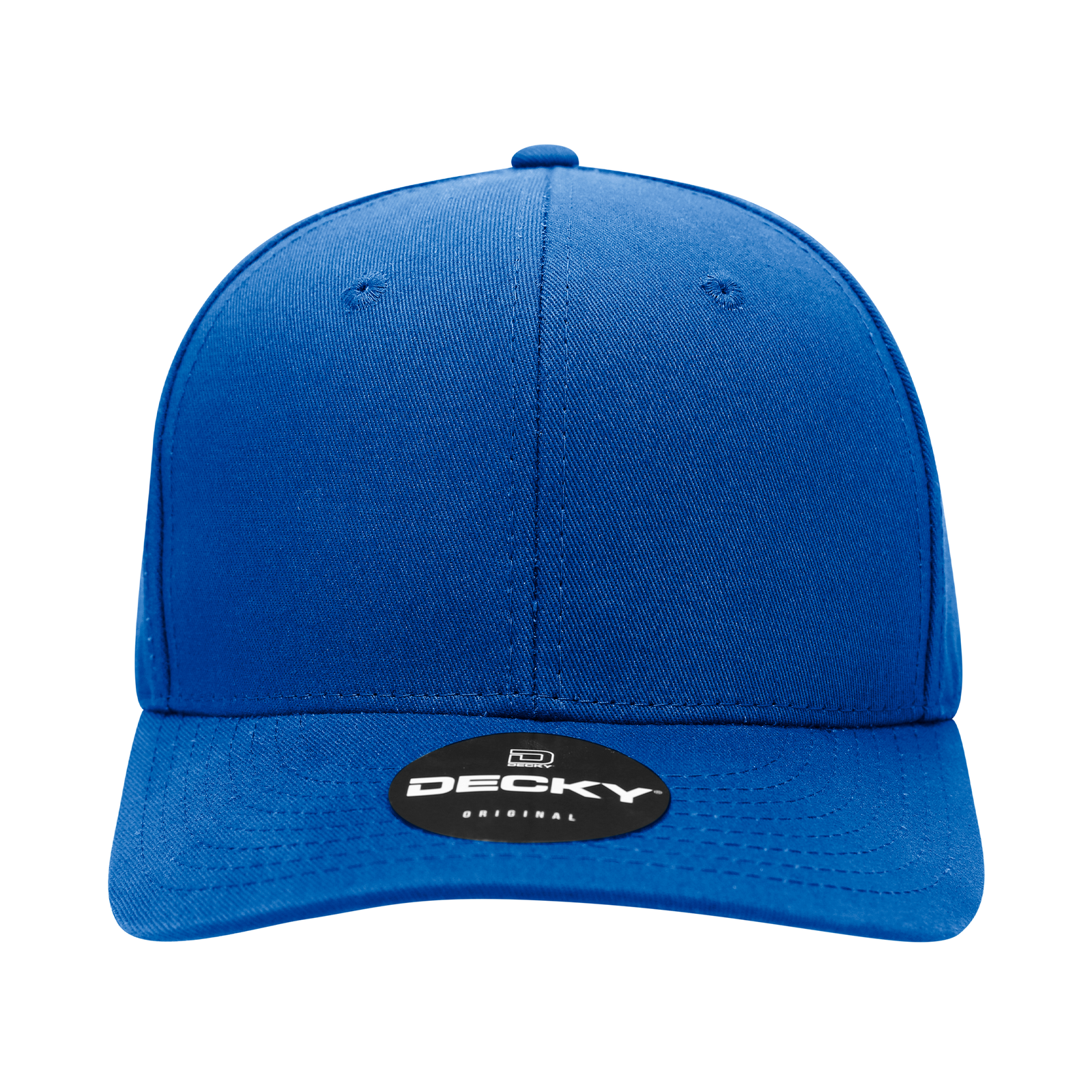 Decky 6022 6 Panel Mid Profile Structured Cotton Blend Cap - Royal
