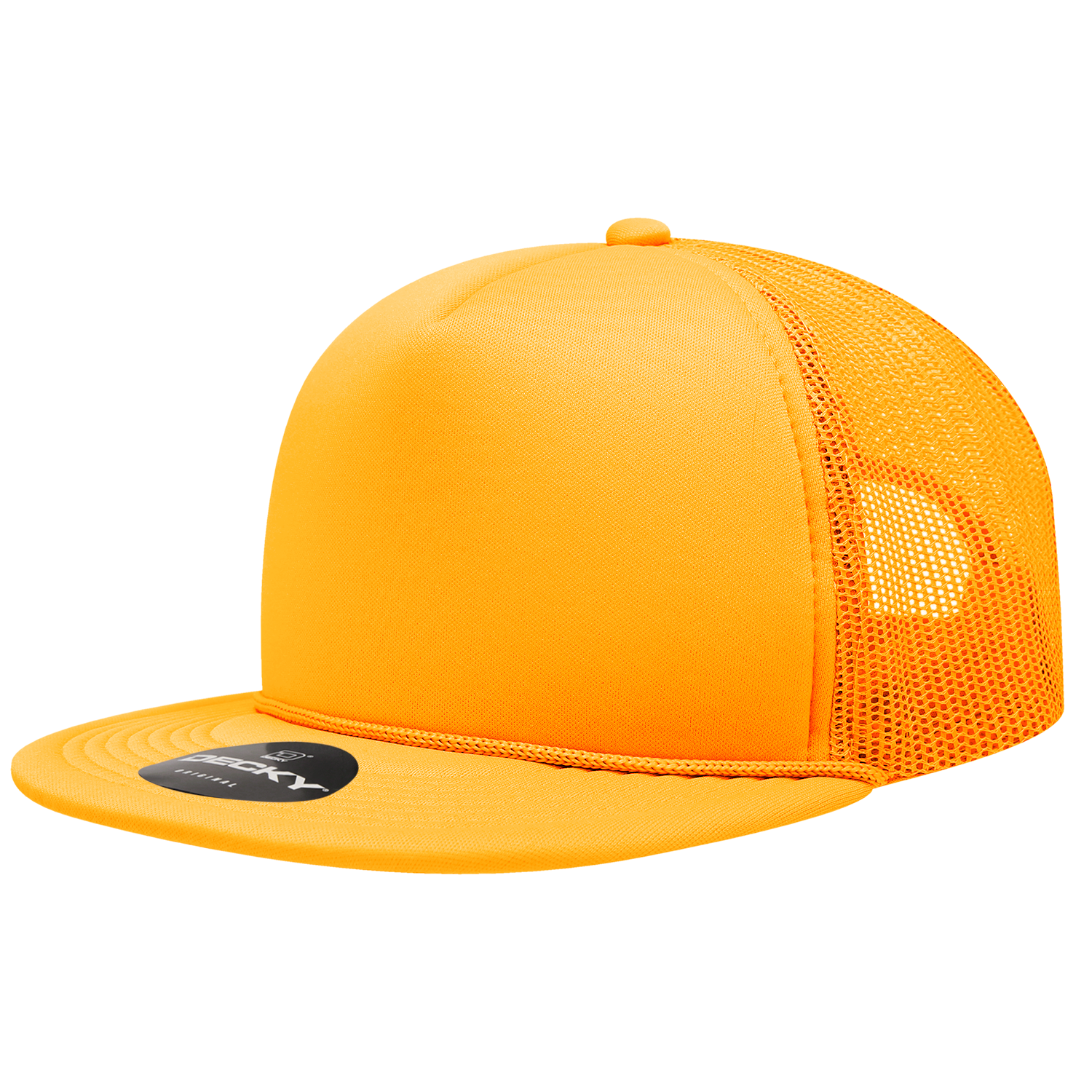 Decky 6026 5 Panel High Profile Structured Foam Trucker - Gold