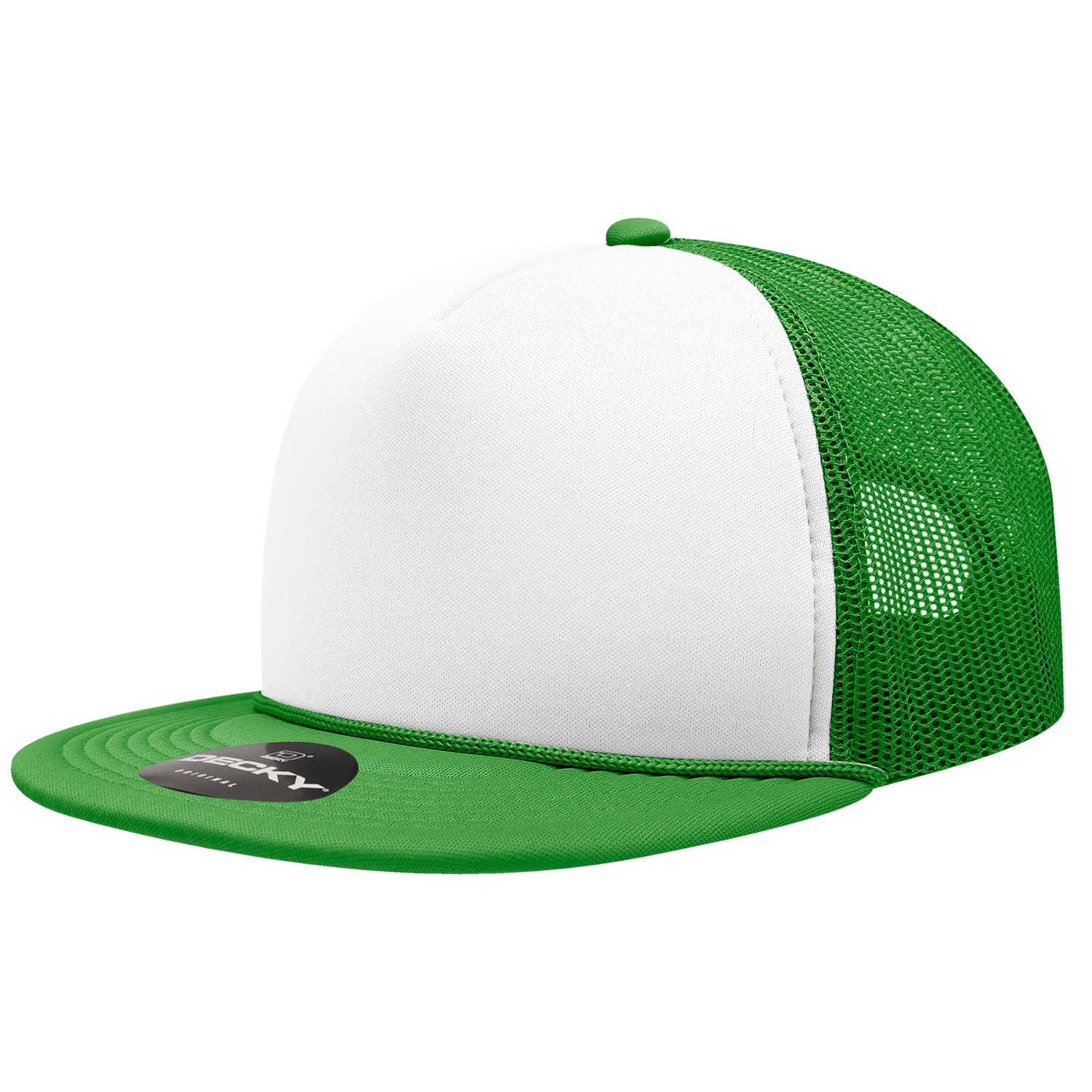 Decky 6026 5 Panel High Profile Structured Foam Trucker - Kelly White