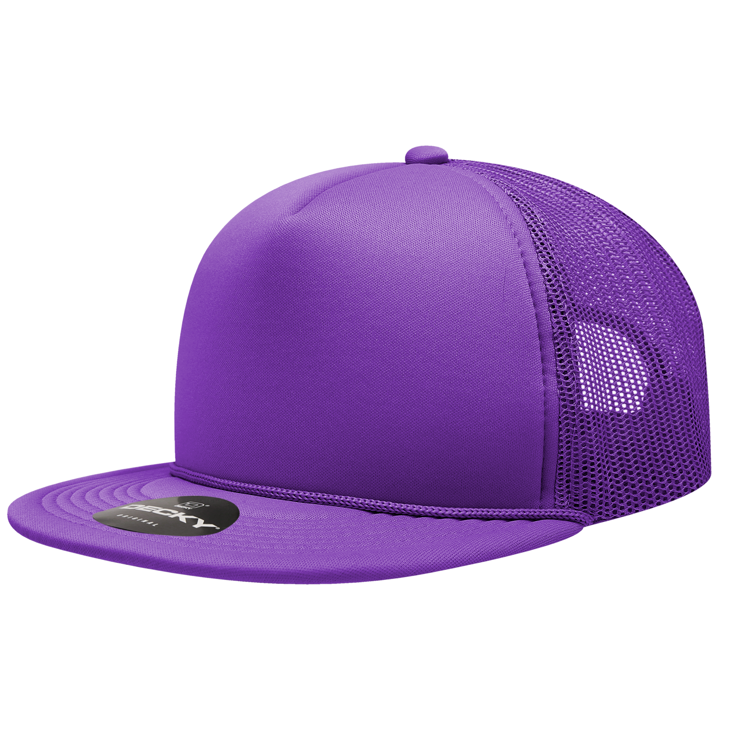 Decky 6026 5 Panel High Profile Structured Foam Trucker - Purple