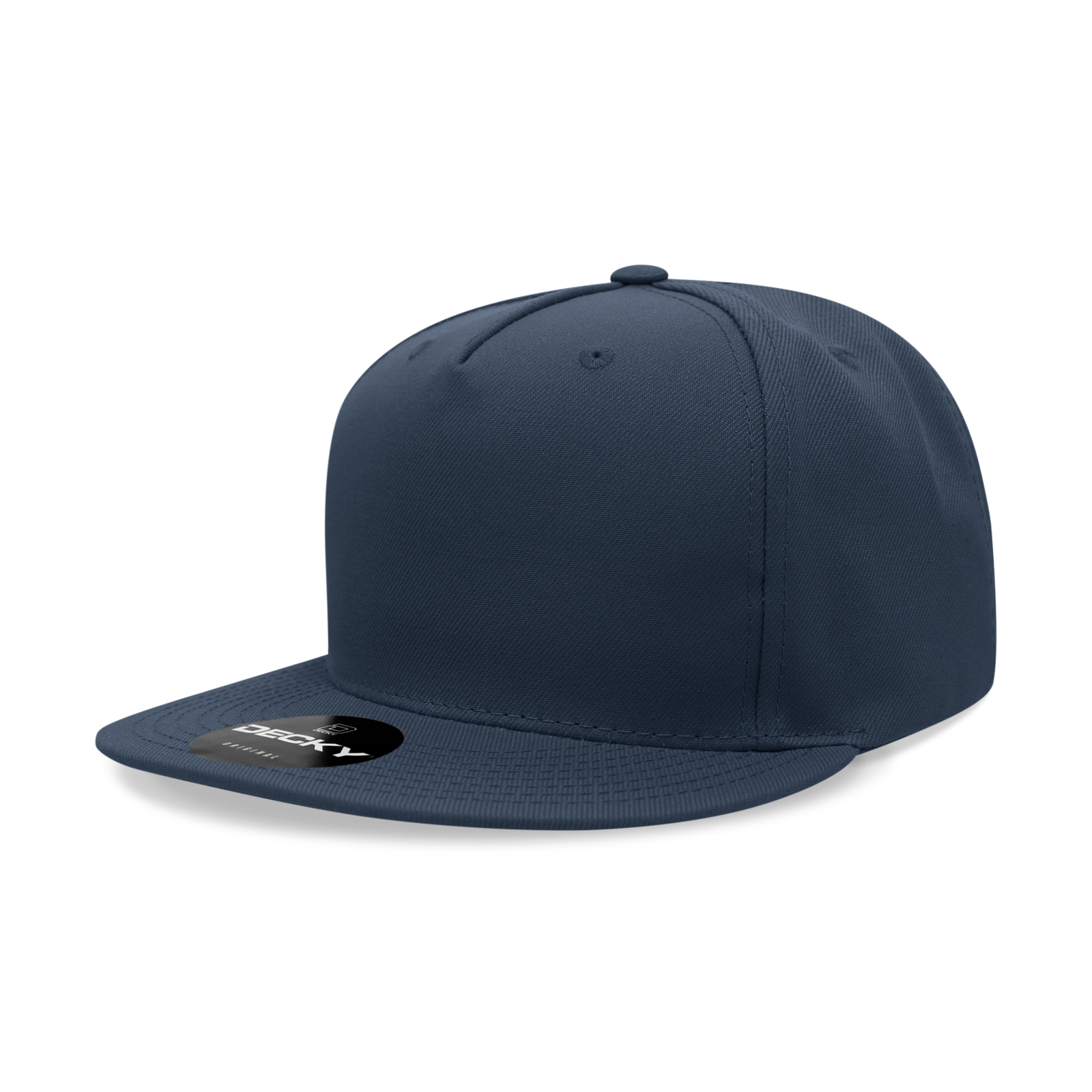 Decky 6029 5 Panel High Profile Structured Polyester Snapback - Navy