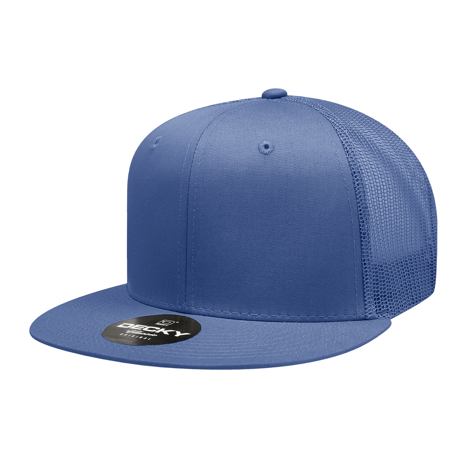 Decky 6033 6 Panel High Profile Structured Cotton Blend Trucker - Royal