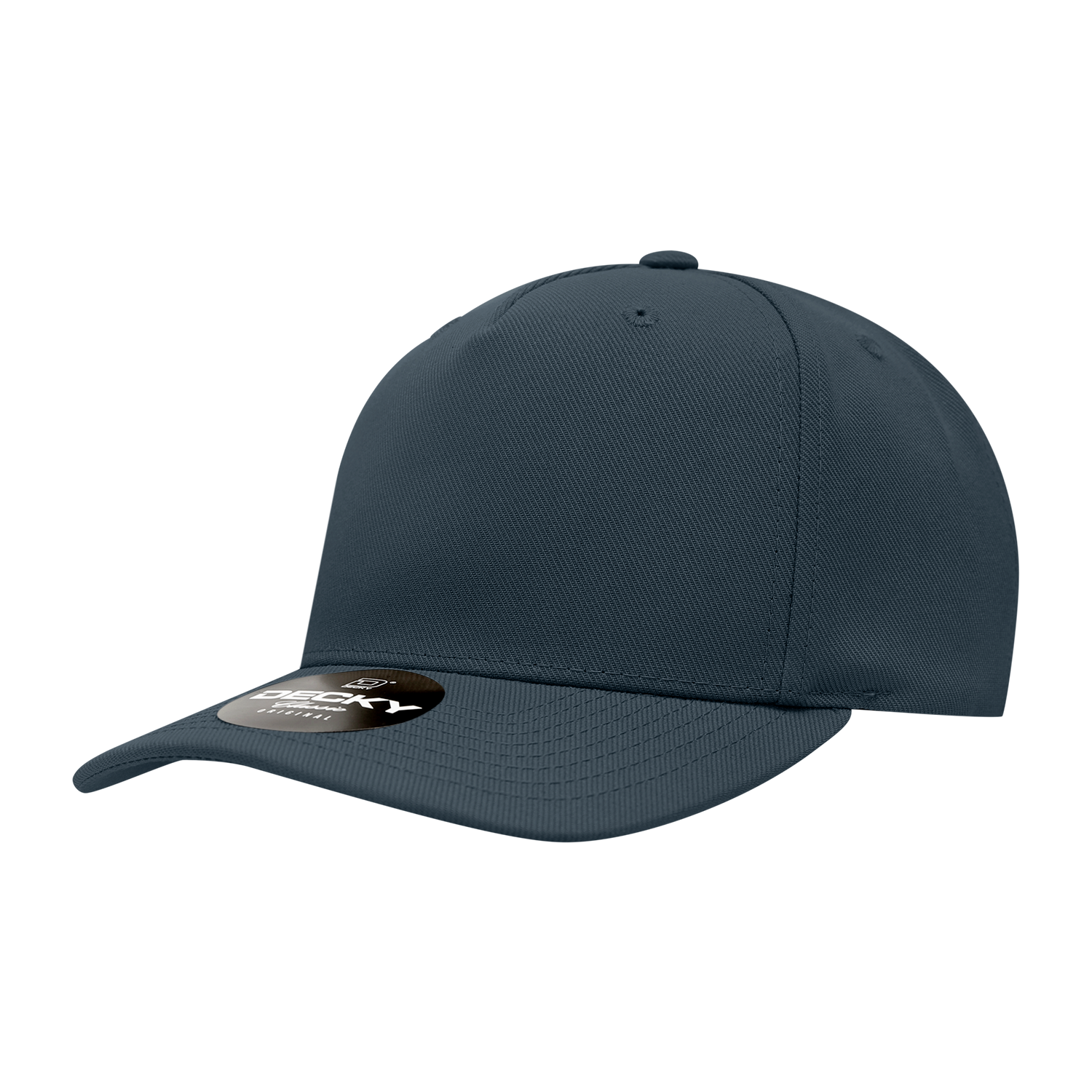 Decky 6038 5 Panel Mid Profile Structured Polyester Cap - Navy