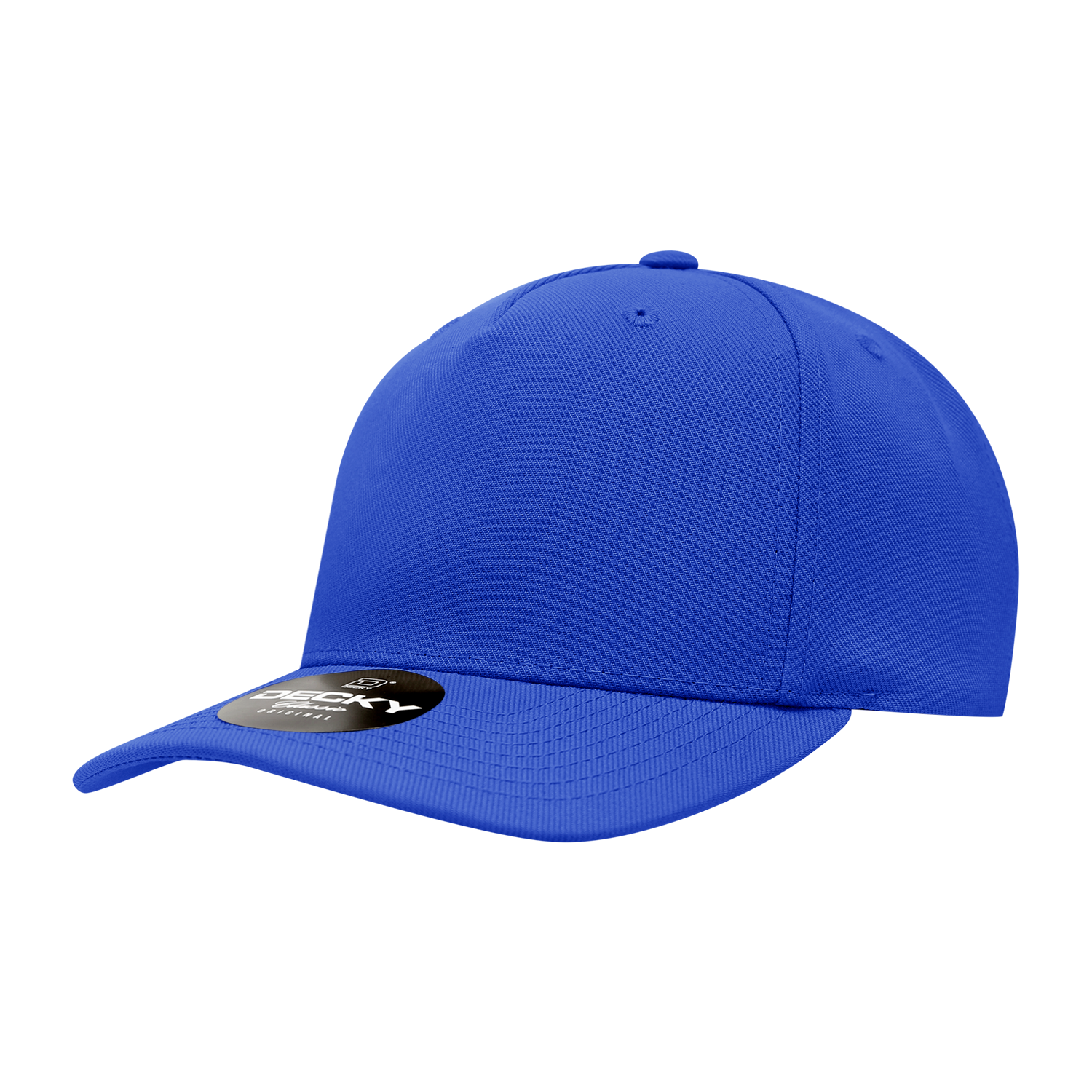 Decky 6038 5 Panel Mid Profile Structured Polyester Cap - Royal