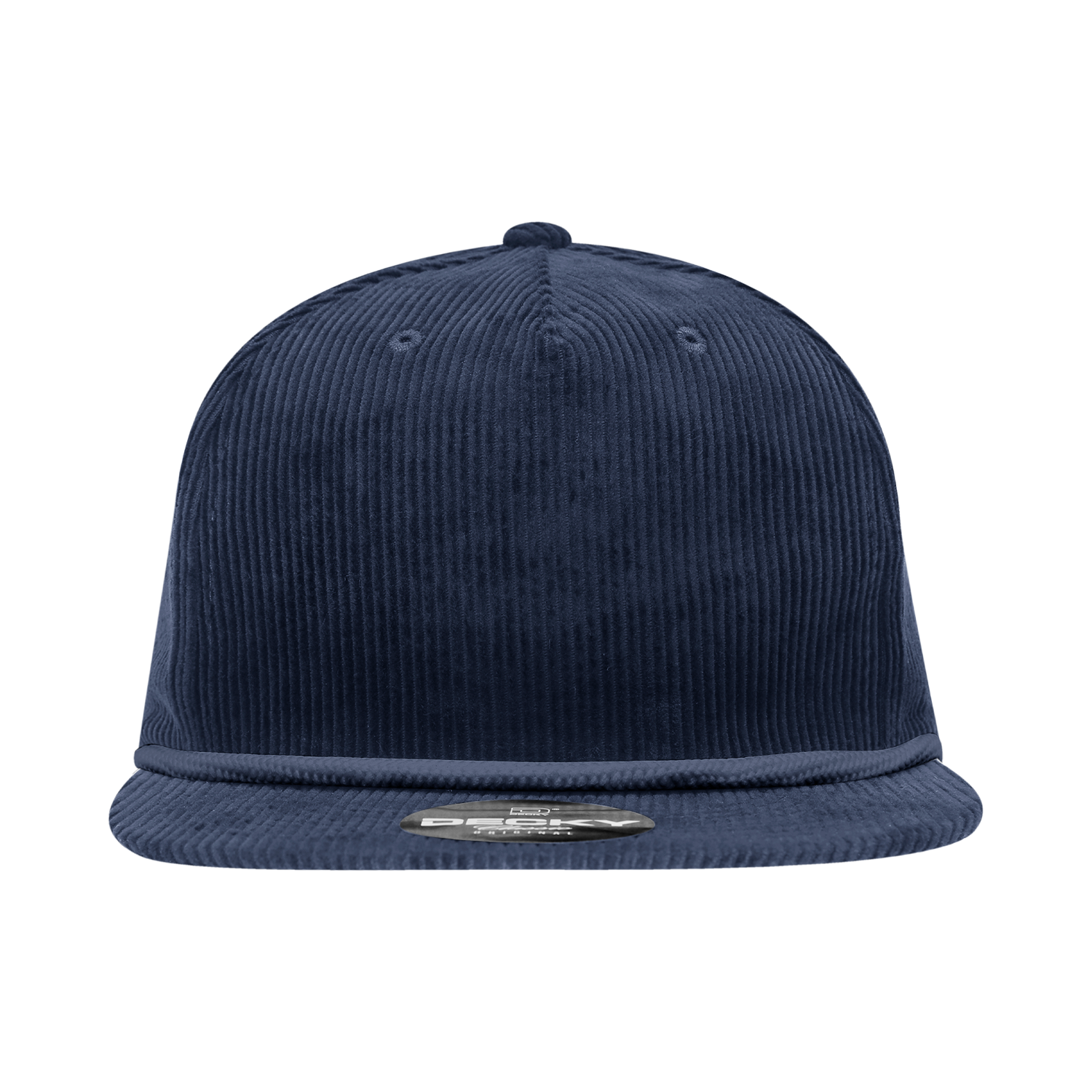 Decky 6043 5 Panel High Profile Relaxed Corduroy Rope Hat - Navy