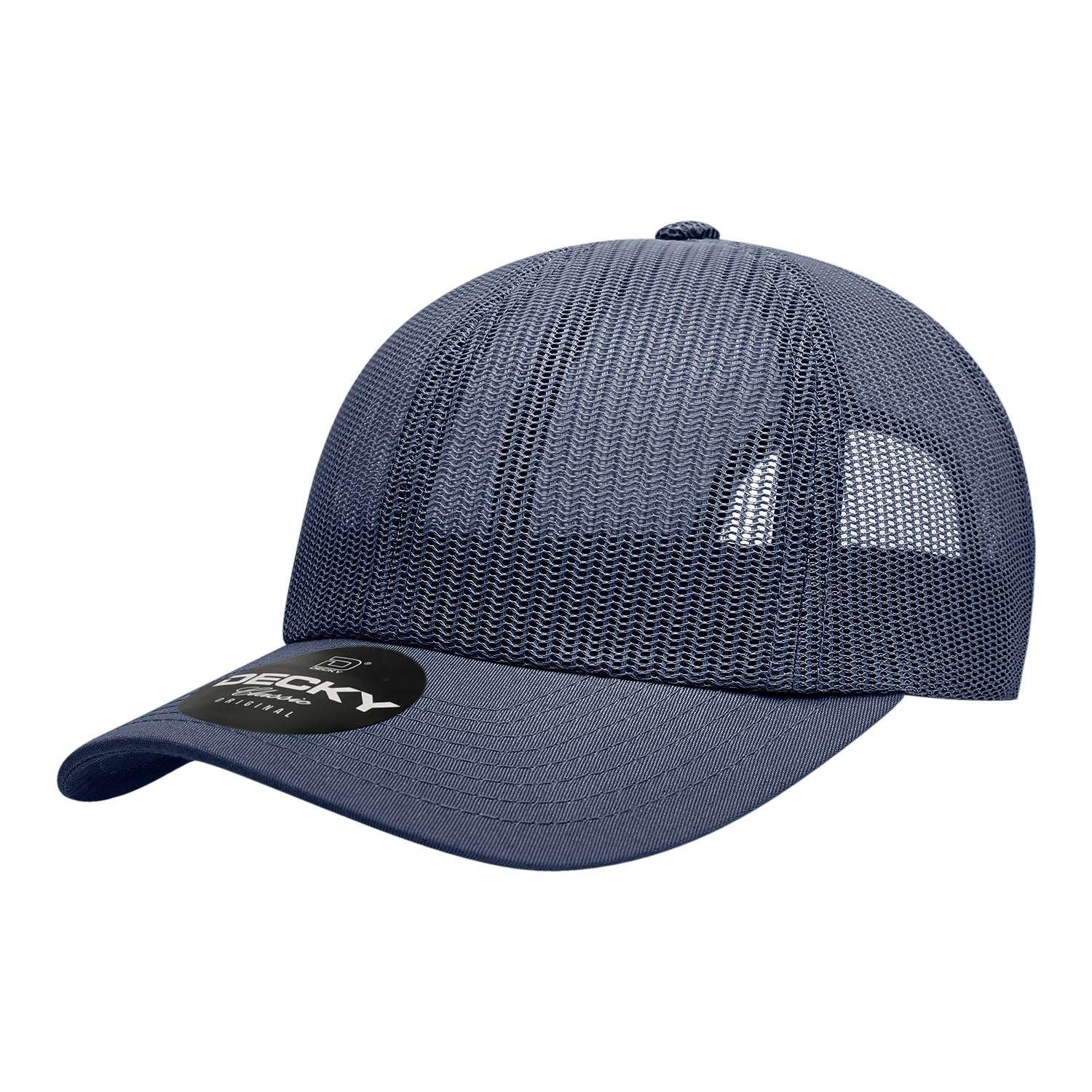 Decky 6048 6 Panel Mid Profile Relaxed Mesh Crown Trucker - Navy