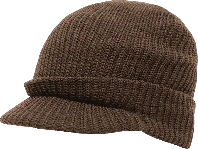 Decky 605 Gi Jeep Beanie with Visor - Brown - one Size Fits Most