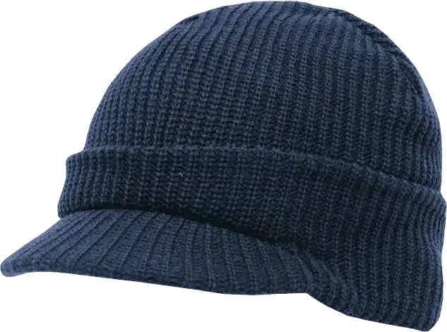 Decky 605 Gi Jeep Beanie with Visor - Navy - one Size Fits Most