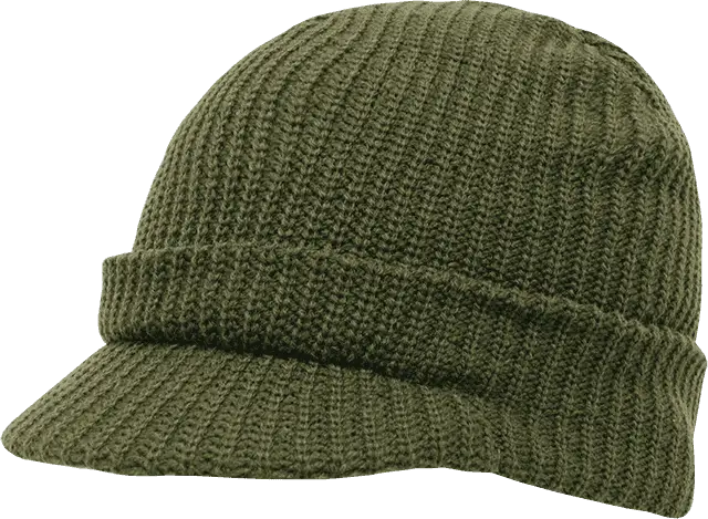 Decky 605 Gi Jeep Beanie with Visor - Olive