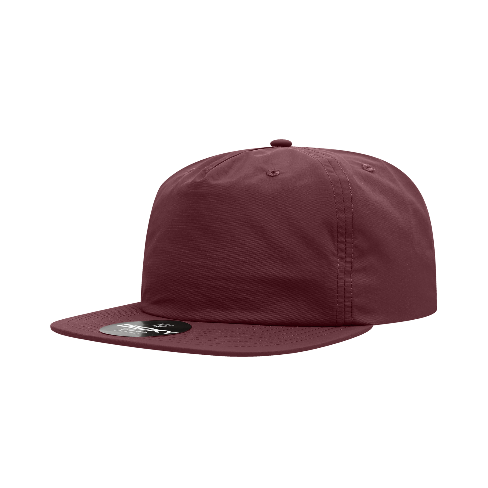 Decky 6050 5 Panel Half Dome Profile Relaxed Nylon Surf Hat - Grape