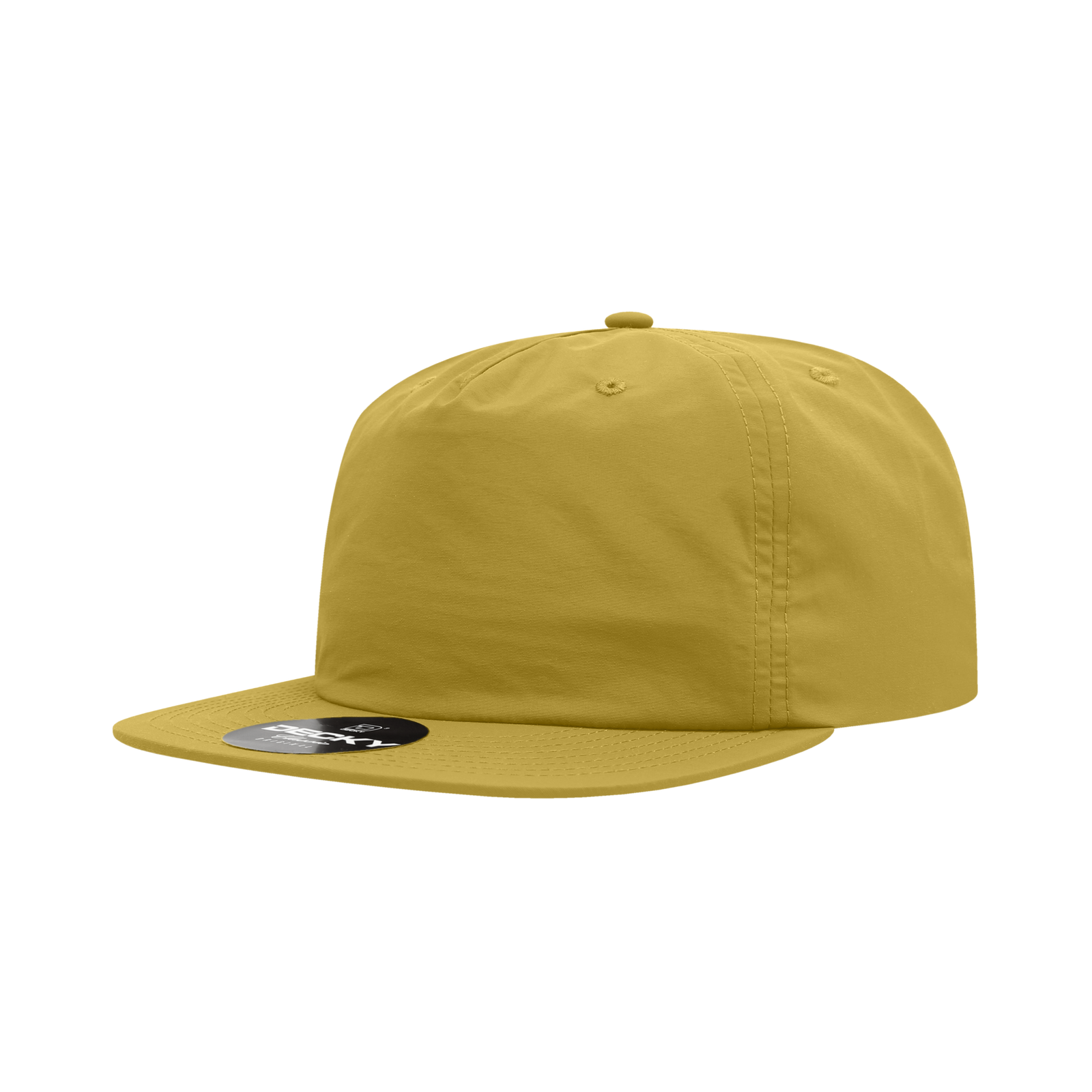 Decky 6050 5 Panel Half Dome Profile Relaxed Nylon Surf Hat - Mustard