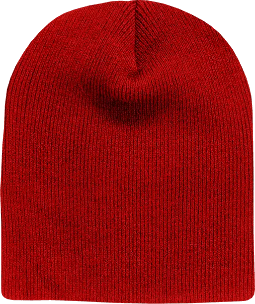 Decky 614 Acrylic Short Beanie - Cardinal