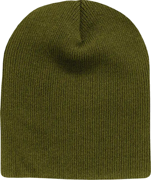 Decky 614 Acrylic Short Beanie - Olive - one Size Fits Most