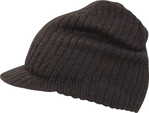 Decky 621 Campus Jeep Beanie with Visor - Brown - one Size Fits Most