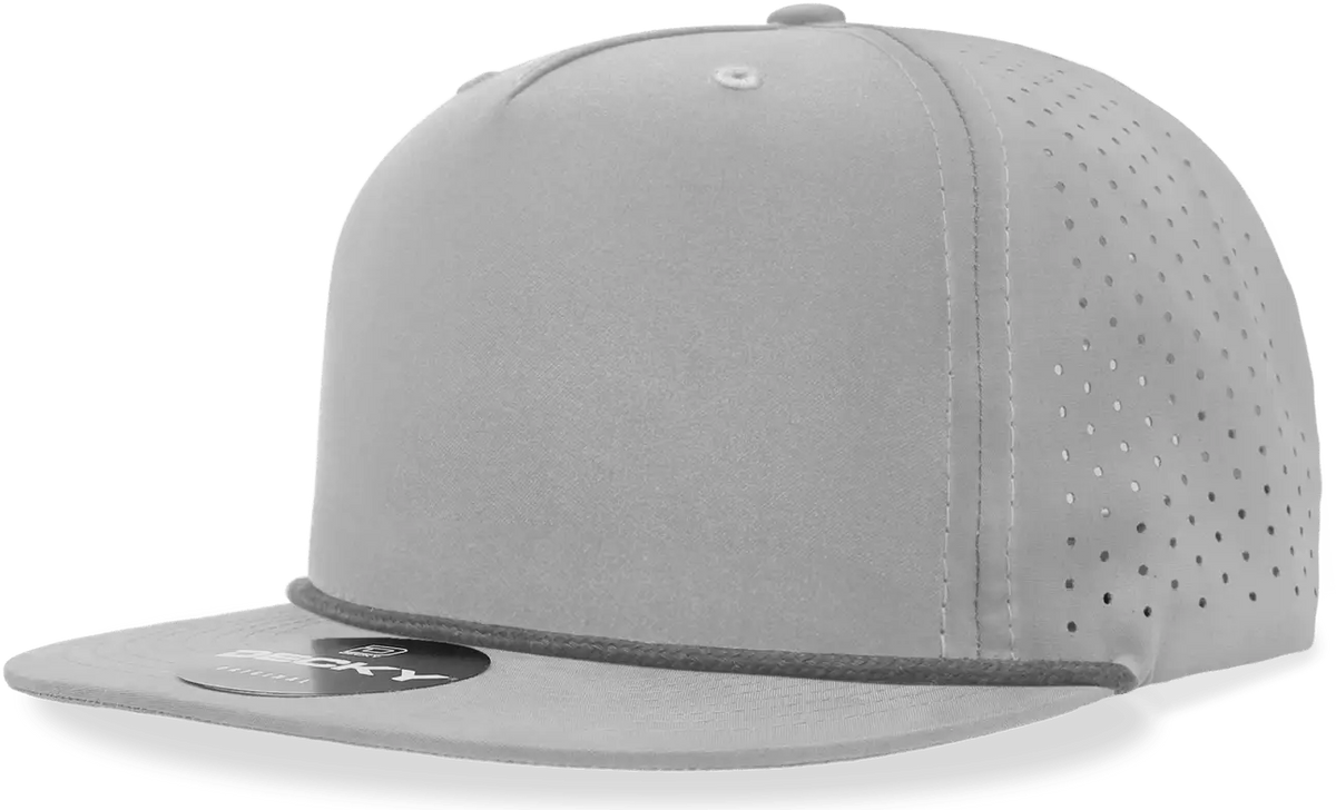 Decky 6226 5 Panel High Performance Rope Cap - Gray Charcoal - one Size Fits Most