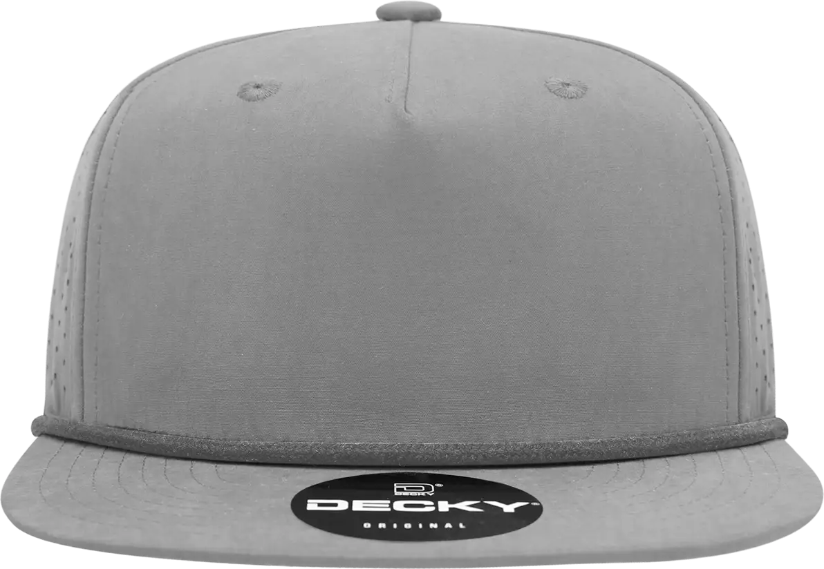 Decky 6226 5 Panel High Performance Rope Cap - Gray Charcoal - one Size Fits Most