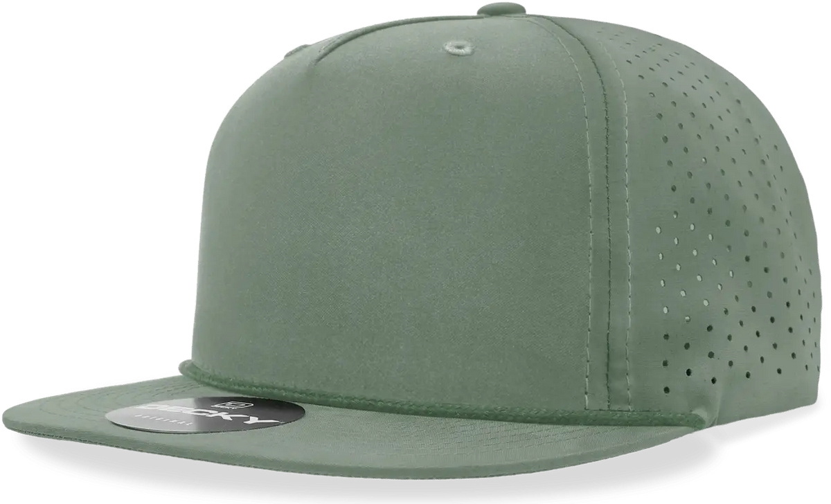 Decky 6226 5 Panel High Performance Rope Cap - Loden - one Size Fits Most