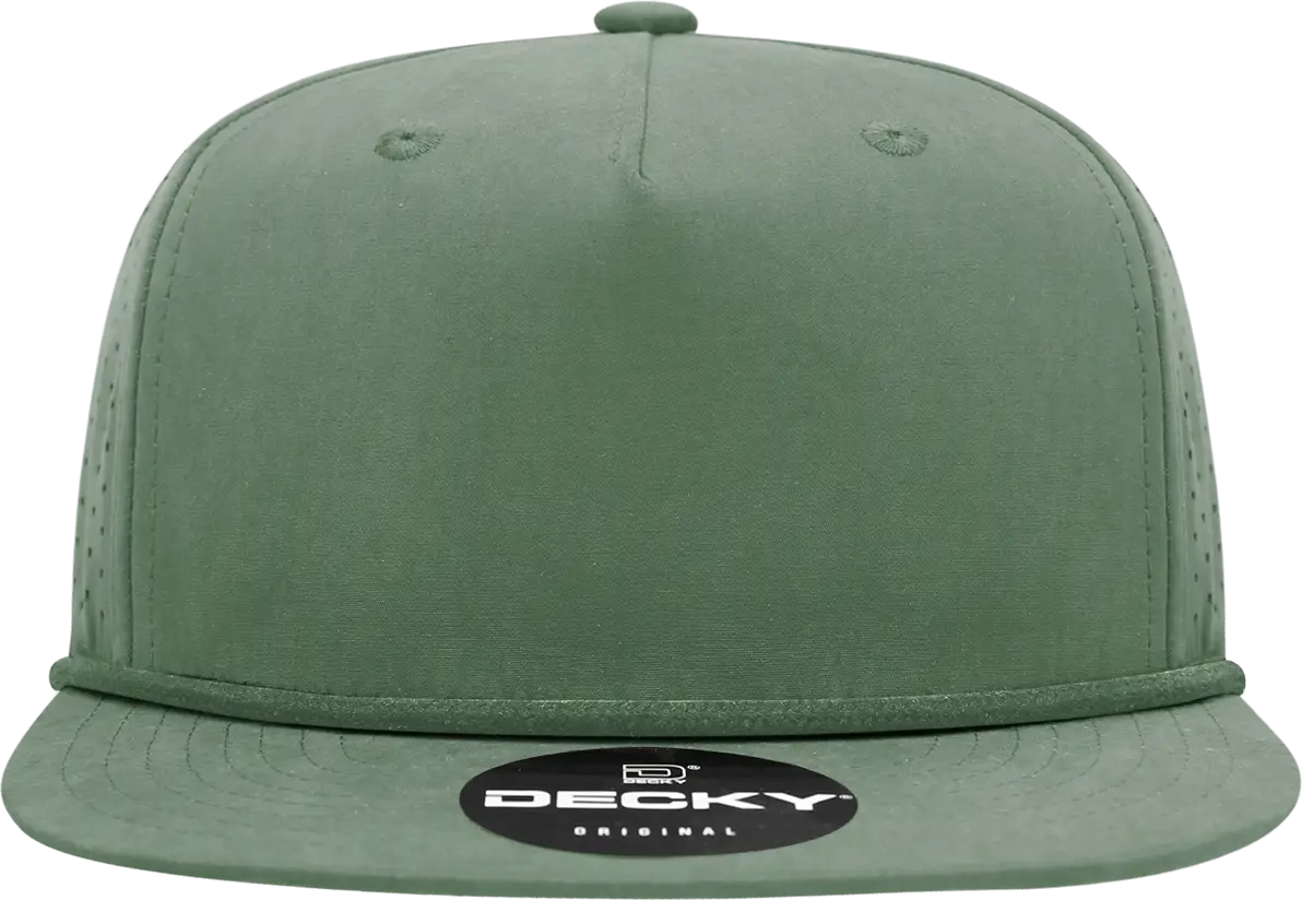 Decky 6226 5 Panel High Performance Rope Cap - Loden - one Size Fits Most
