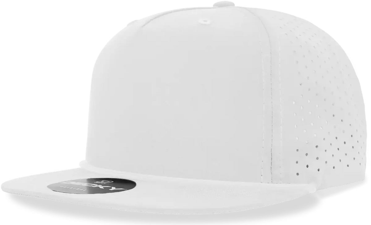 Decky 6226 5 Panel High Performance Rope Cap - White - one Size Fits Most