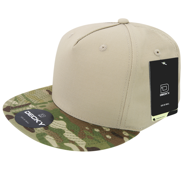 Decky 6303 Multicam 5 Panel Caps - Mtc Khaki